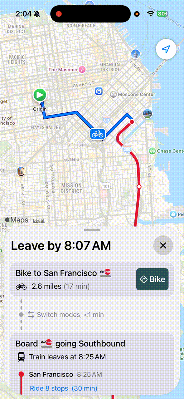 Multimodal directions demo